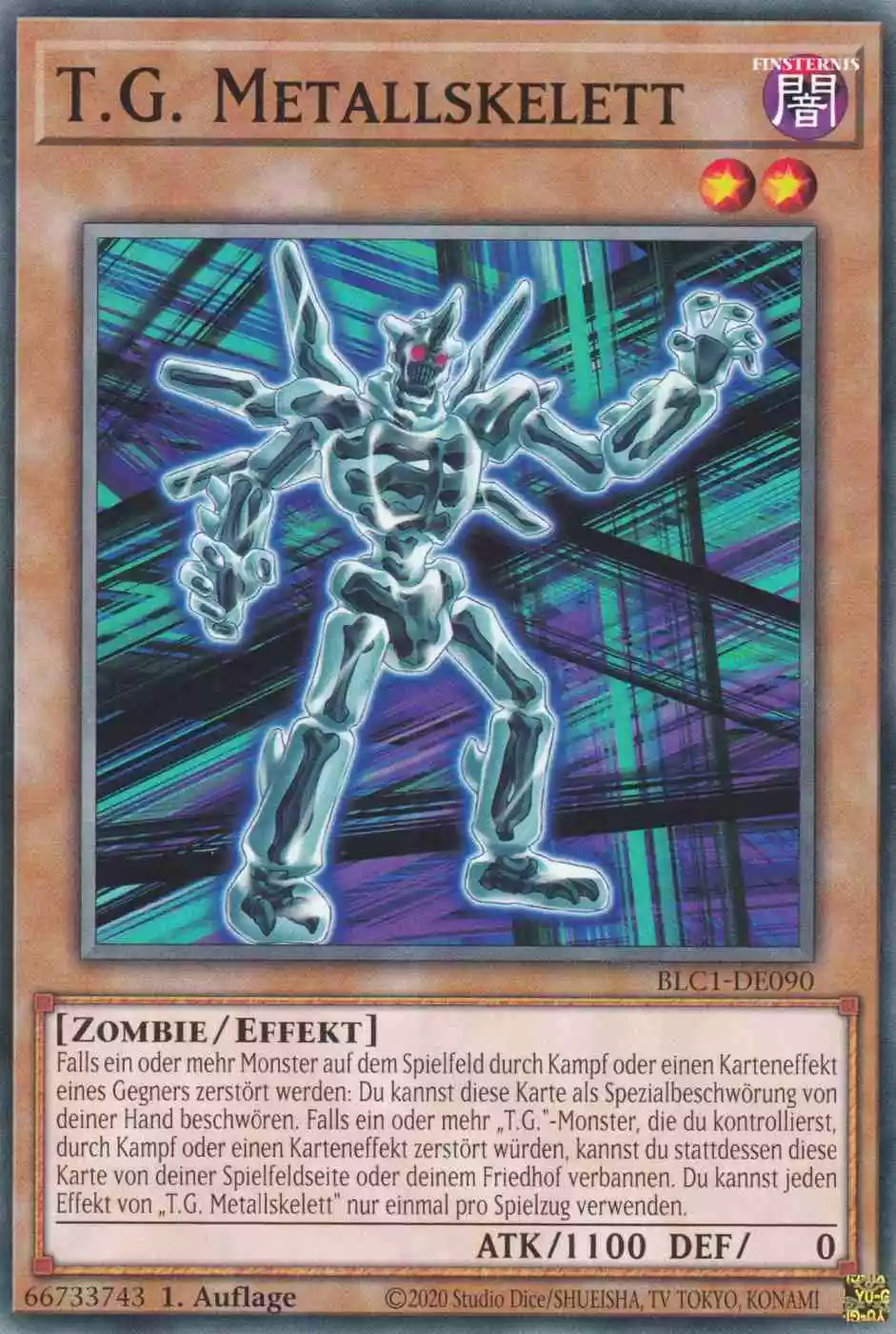 blc1-de090-t-g-metallskelett-common-battles-of-legend-chapter-1 T.G. Metallskelett BLC1-DE090 ist in Common Yu-Gi-Oh Karte aus Battles of Legend Chapter 1 1.Auflage