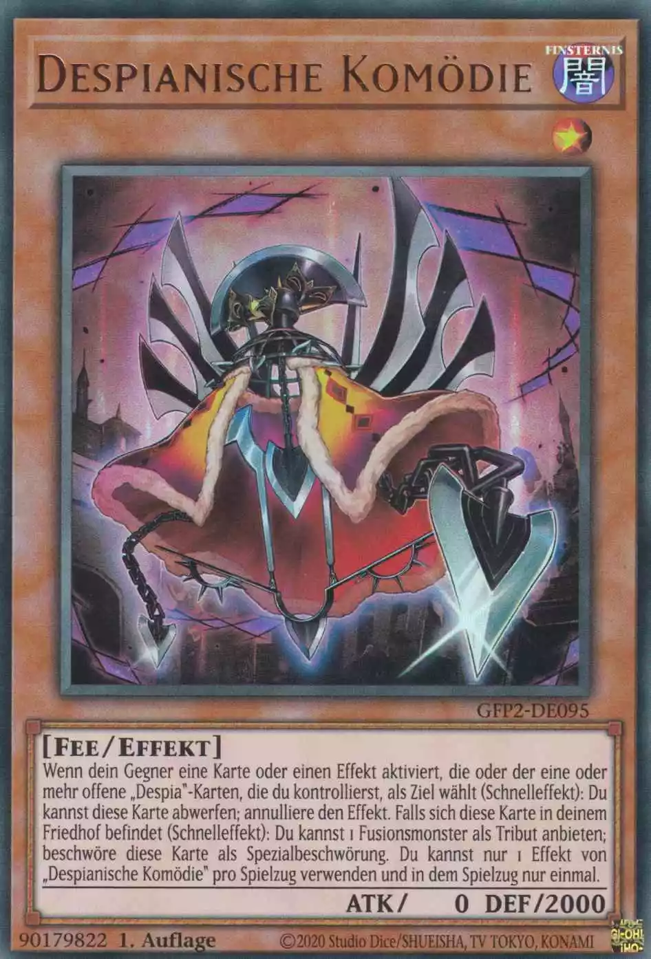 gfp2-de095-despianische-komoedie-ultra-rare-ghosts-from-the-past-the-2nd-haunting Despianische Komödie GFP2-DE095 ist in Ultra Rare Yu-Gi-Oh Karte aus Ghosts from the Past The 2nd Haunting 1.Auflage