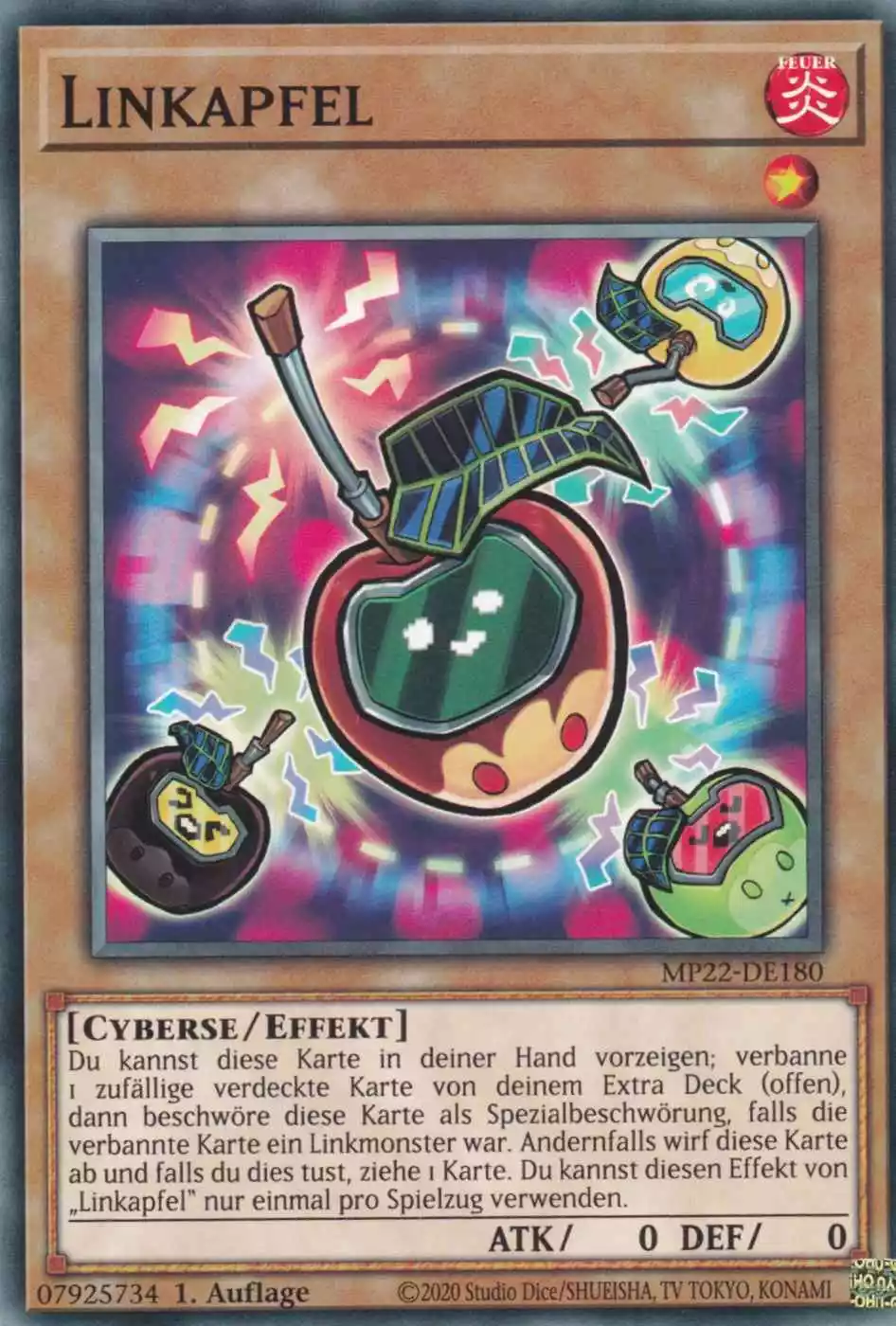 Linkapfel MP22-DE180 ist in Common Yu-Gi-Oh Karte aus Tin of the Pharaoh’s Gods 1.Auflage