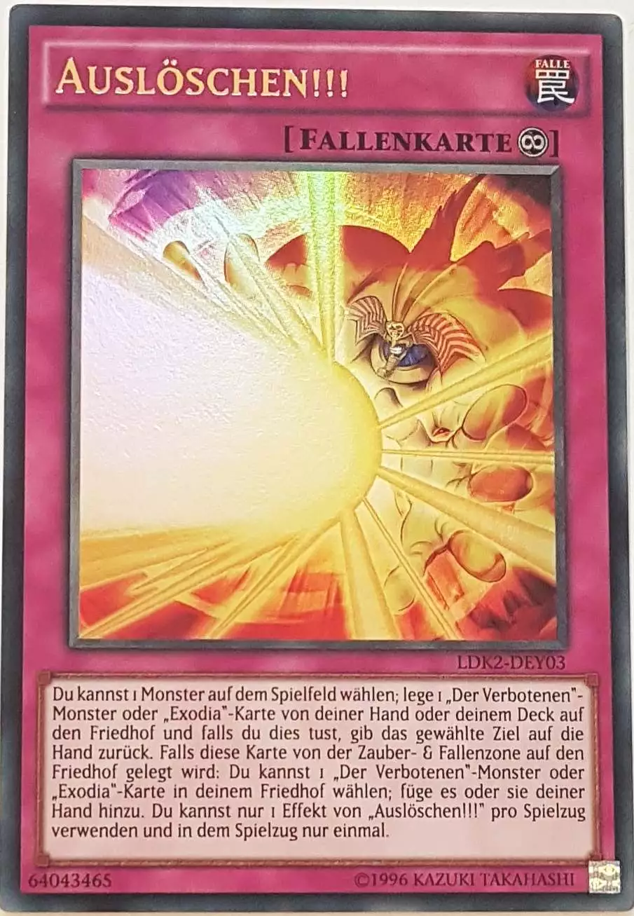 Auslöschen!!! LDK2-DEY03 ist in Ultra Rare Yu-Gi-Oh Karte aus Legendary Decks 2 