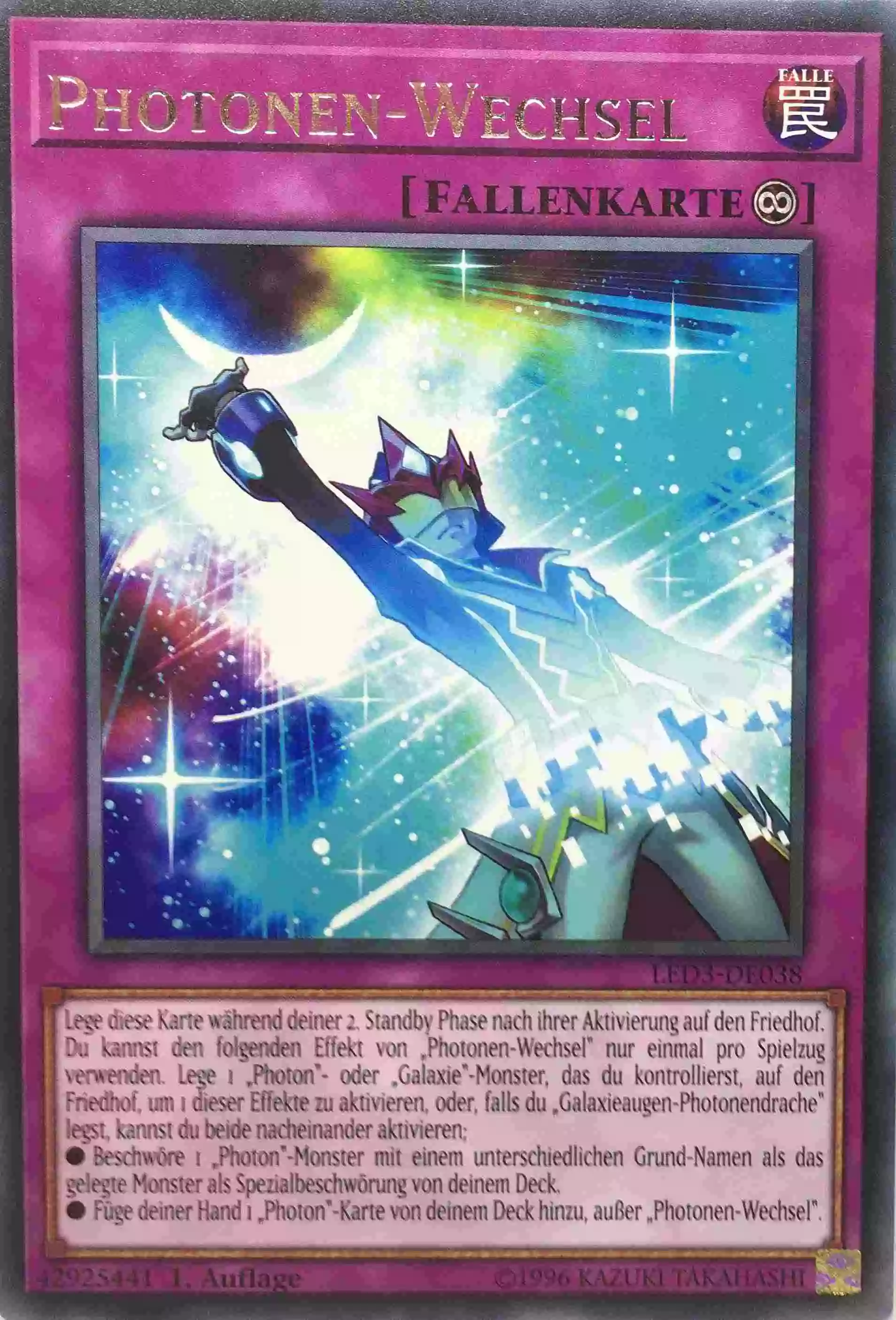 Photonen-Wechsel LED3-DE038 ist in Rare Yu-Gi-Oh Karte aus Legendary Duelists White Dragon Abyss 1. Auflage