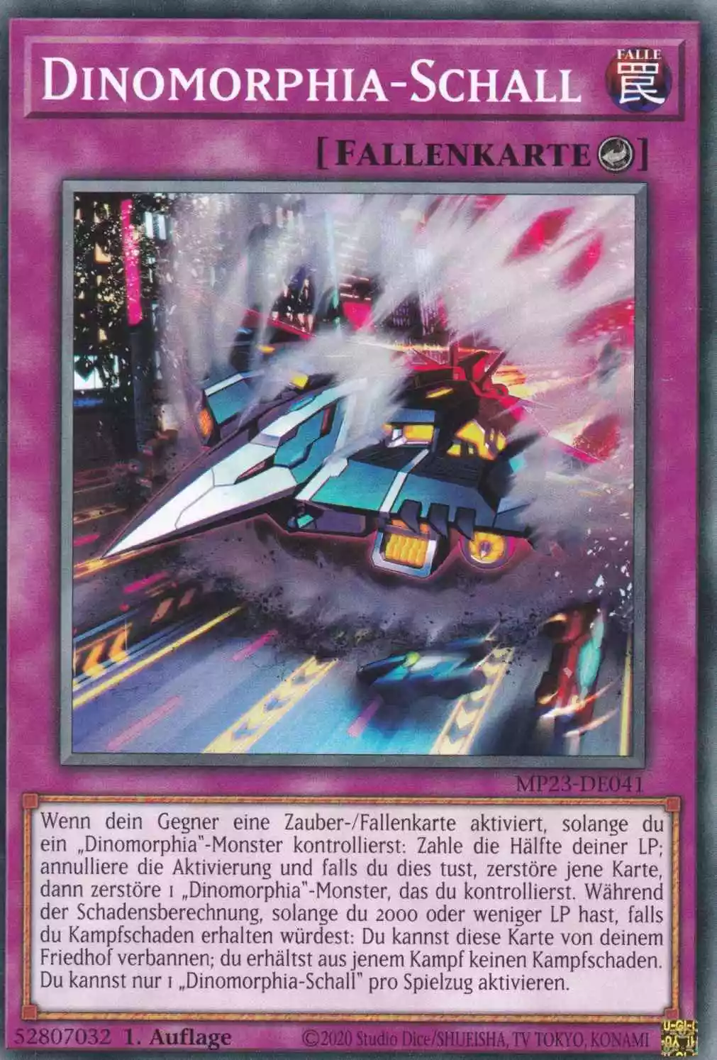 Dinomorphia-Schall MP23-DE041 ist in Common Yu-Gi-Oh Karte aus 25th Anniversary Tin Dueling Heroes 1.Auflage