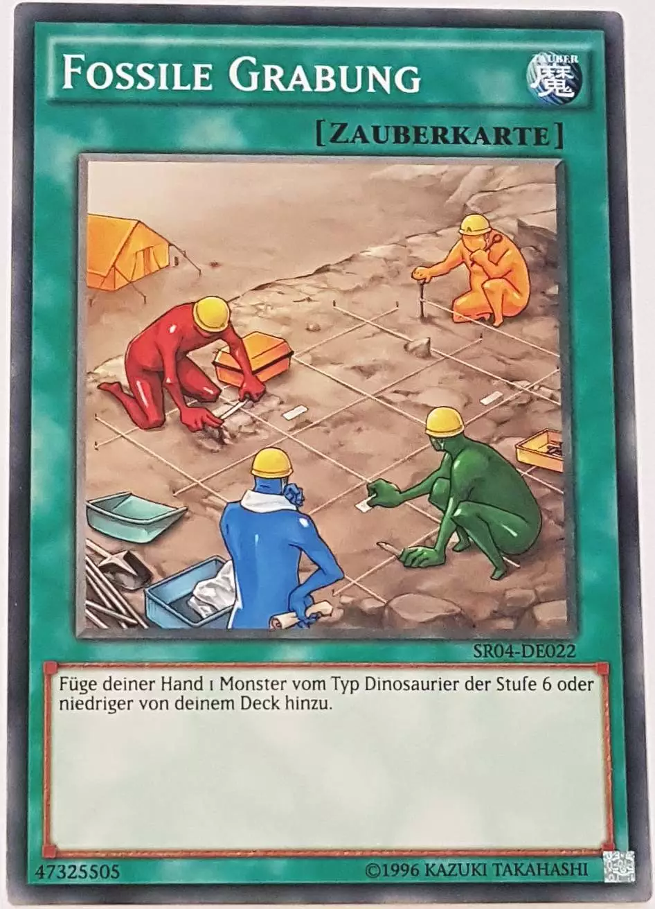 Fossile Grabung SR04-DE022 ist in Common Yu-Gi-Oh Karte aus Dinosmasher's Fury 