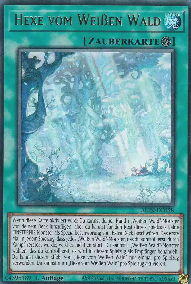 Hexe vom Weißen Wald ALIN-DE058 ist in Ultra Rare Yu-Gi-Oh Karte aus Alliance Insight 1.Auflage