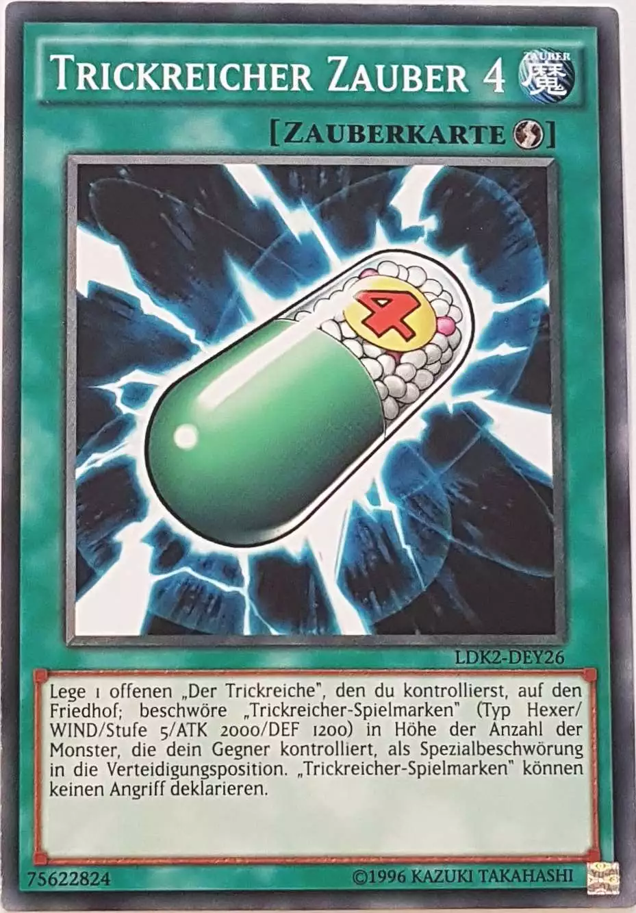 Trickreicher Zauber 4 LDK2-DEY26 ist in Common Yu-Gi-Oh Karte aus Legendary Decks 2 