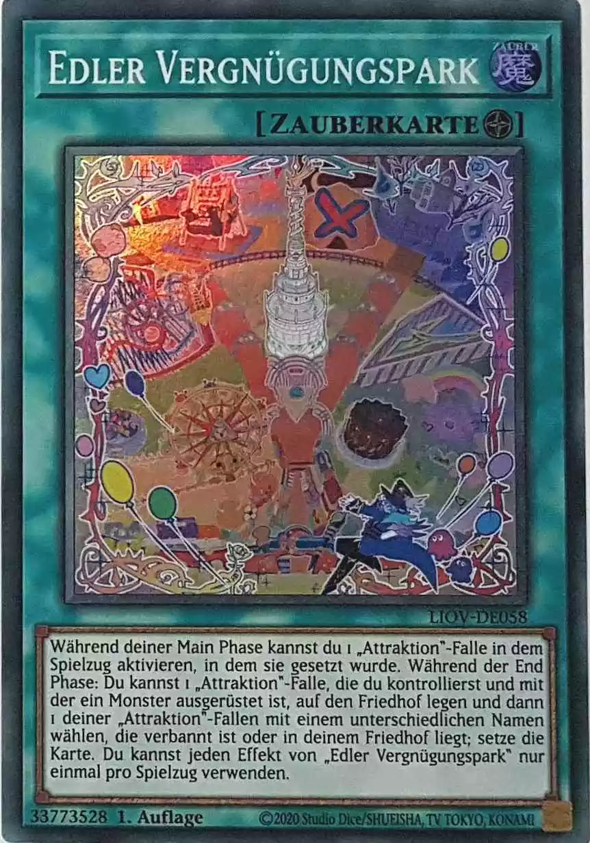 liov-de058-edler-vergnuegungspark-super-rare-lightning-overdrive Edler Vergnügungspark LIOV-DE058 ist in Super Rare Yu-Gi-Oh Karte aus Lightning Overdrive 1.Auflage