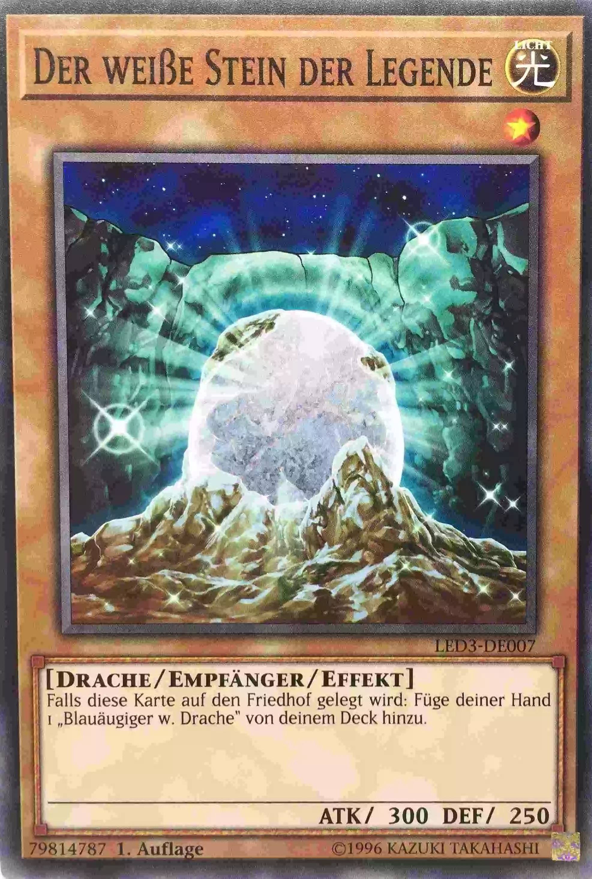 Der weiße Stein der Legende LED3-DE007 ist in Common Yu-Gi-Oh Karte aus Legendary Duelists White Dragon Abyss 1. Auflage