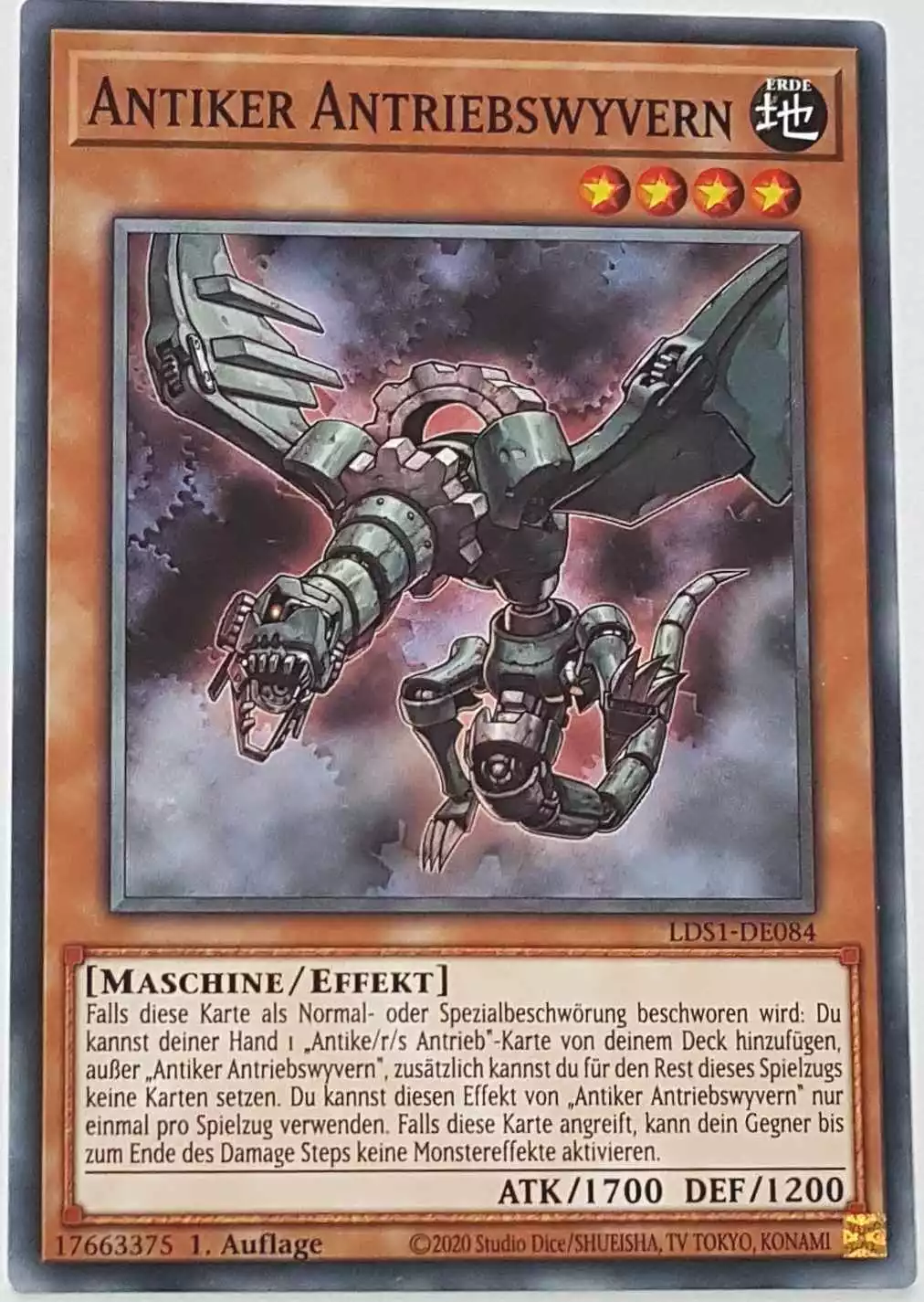 Antiker Antriebswyvern LDS1-DE084 ist in Common Yu-Gi-Oh Karte aus Legendary Duelists: Season 1 1.Auflage