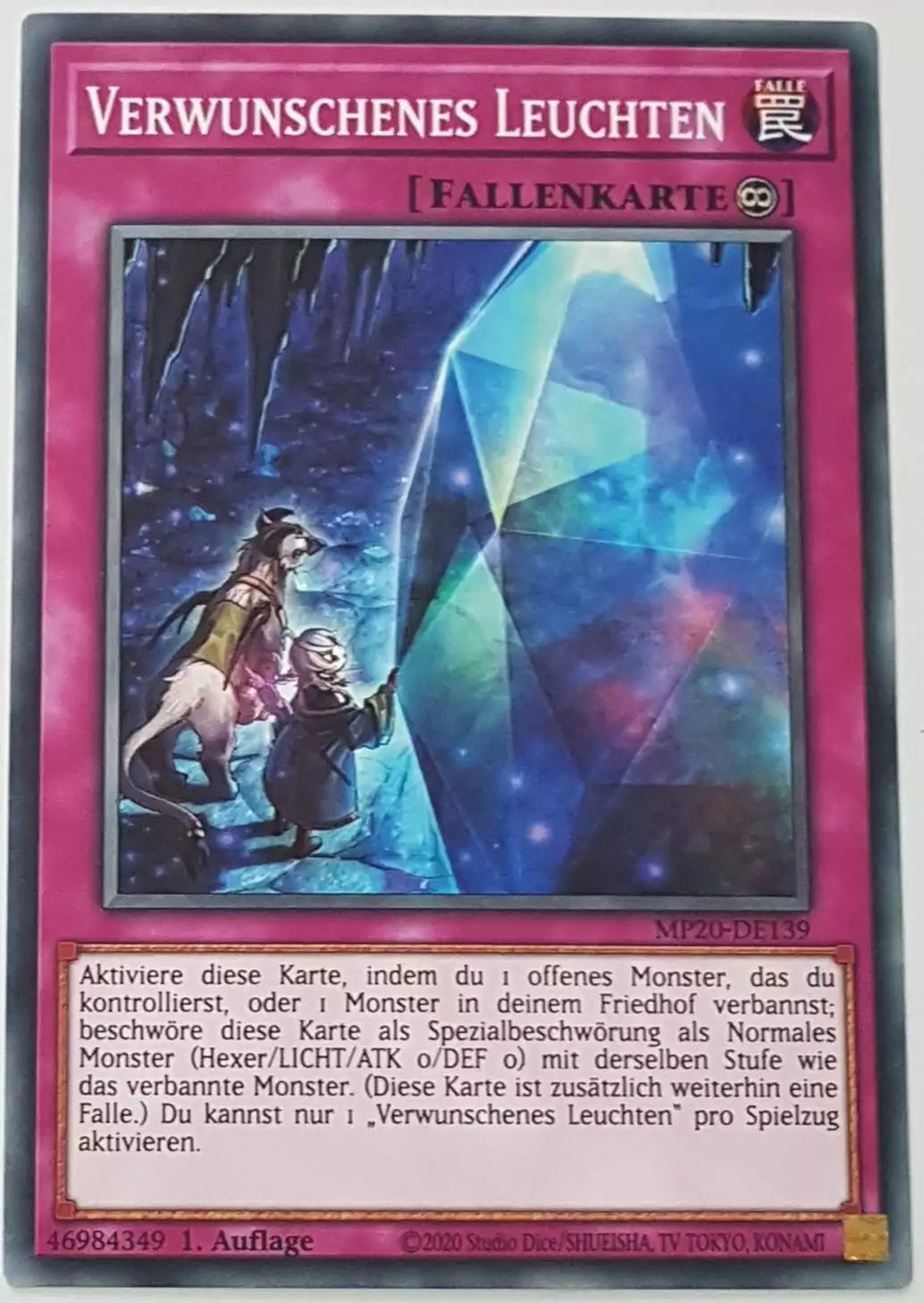 mp20-de139-verwunschenes-leuchten-common Verwunschenes Leuchten MP20-DE139 ist in Common Yu-Gi-Oh Karte aus 2020 Tin of Lost Memories 1.Auflage