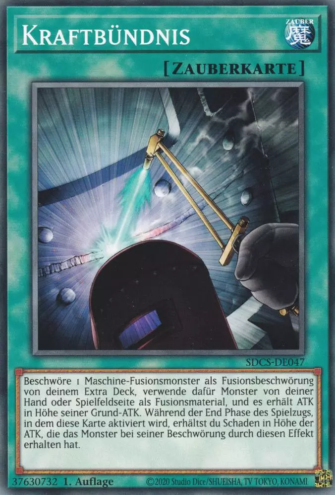 Kraftbündnis SDCS-DE047 ist in Common Yu-Gi-Oh Karte aus Cyber Strike 1.Auflage