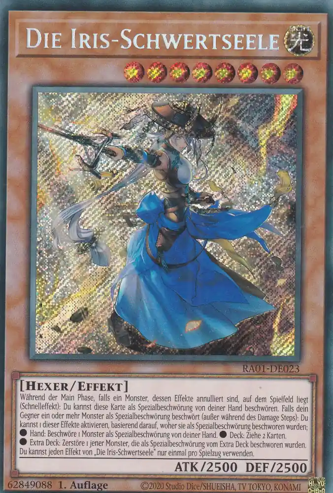 ra01-de023-scr-die-iris-schwertseele-secret-rare-25th-anniversary-rarity-collection Die Iris-Schwertseele RA01-DE023 ist in Secret Rare Yu-Gi-Oh Karte aus 25th Anniversary Rarity Collection 1.Auflage
