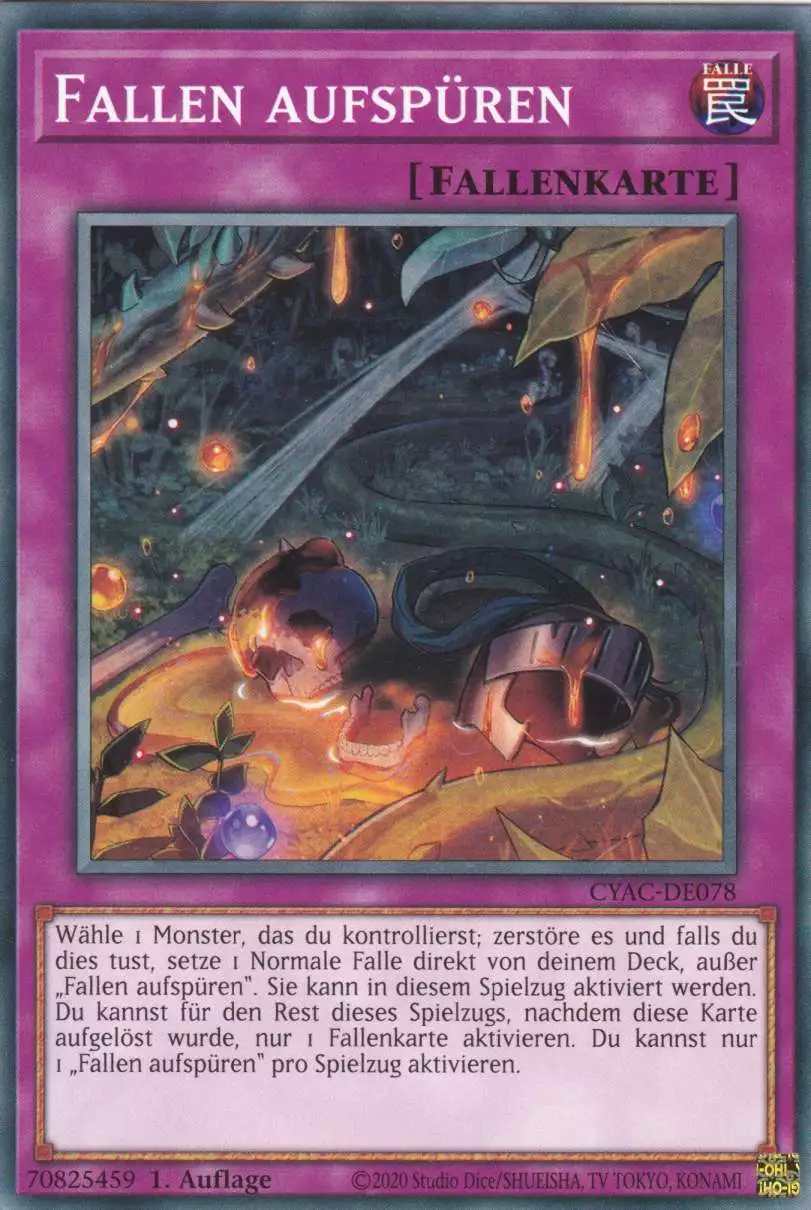 Fallen aufspüren CYAC-DE078 ist in Common Yu-Gi-Oh Karte aus Cyberstorm Access 1.Auflage