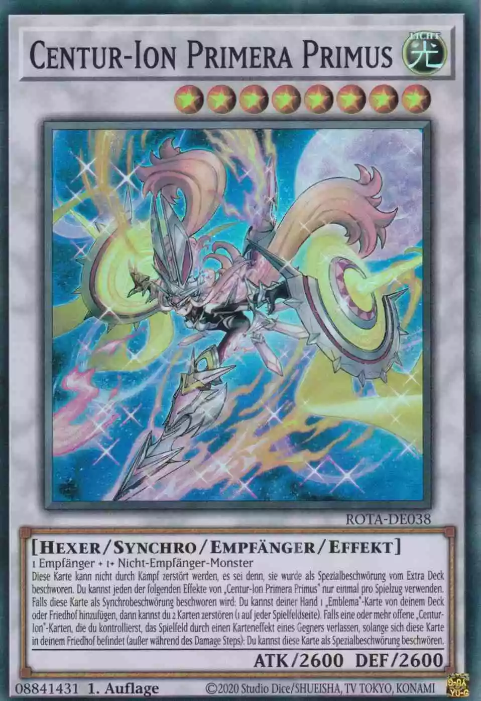 Centur-Ion Primera Primus ROTA-DE038 ist in Super Rare Yu-Gi-Oh Karte aus Rage of the Abyss 1.Auflage