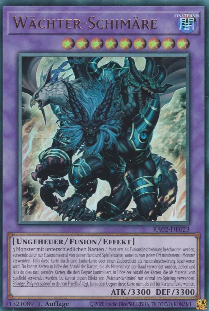 ra02-de023-ur-waechter-schimaere-ultra-rare-25th-anniversary-rarity-collection-2 Wächter-Schimäre RA02-DE023 ist in Ultra Rare Yu-Gi-Oh Karte aus 25th Anniversary Rarity Collection 2 1.Auflage