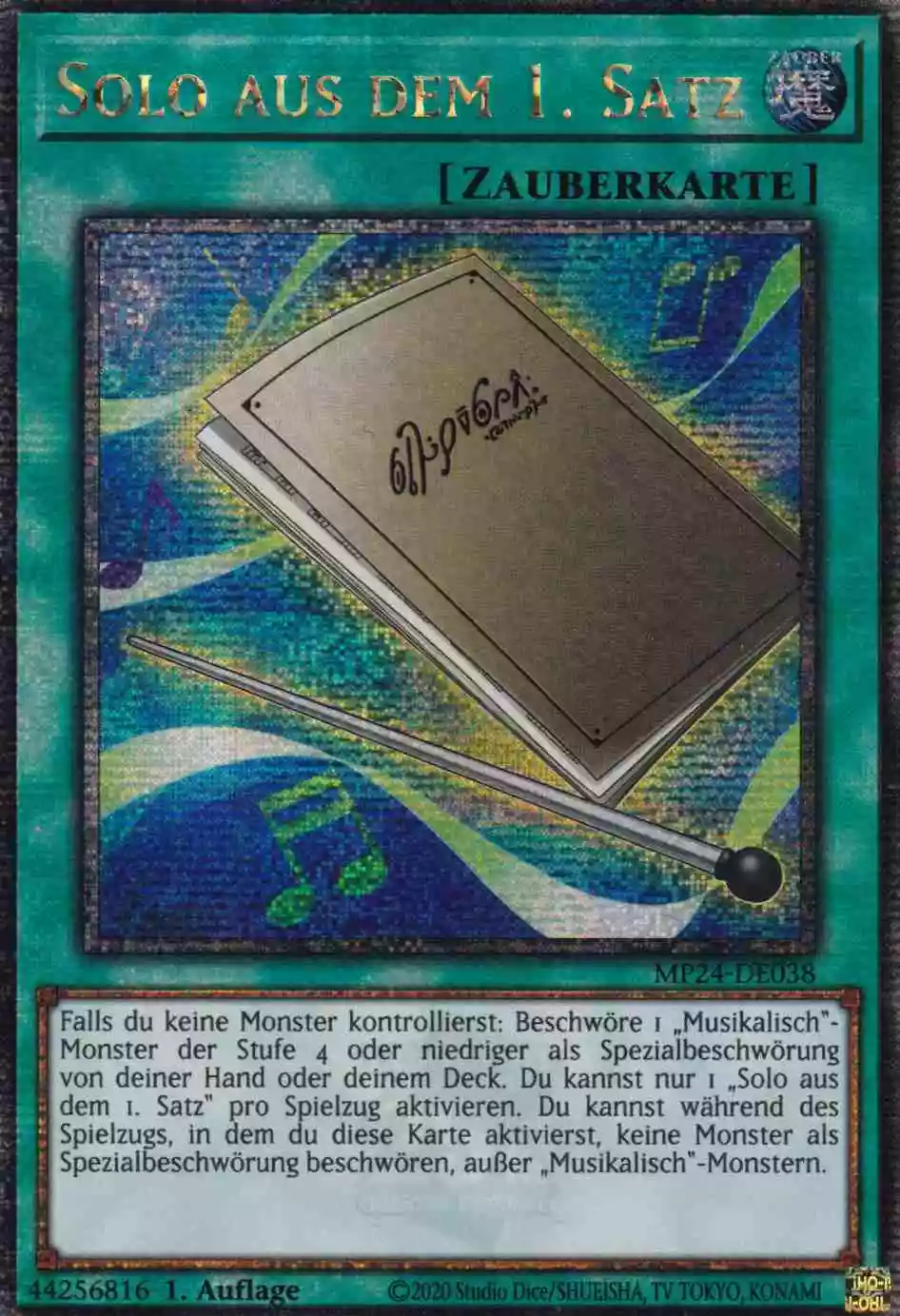 Solo aus dem 1. Satz MP24-DE038 ist in Quarter Century Secret Rare Yu-Gi-Oh Karte aus 25th Anniversary Tin Dueling Mirrors 1.Auflage