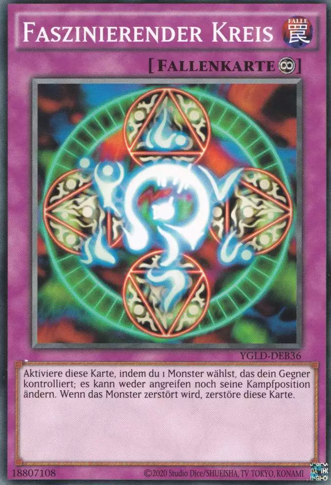 Faszinierender Kreis YGLD-DEB36 ist in Common Yu-Gi-Oh Karte aus Yugis Legendary Decks - King of Games unlimitiert