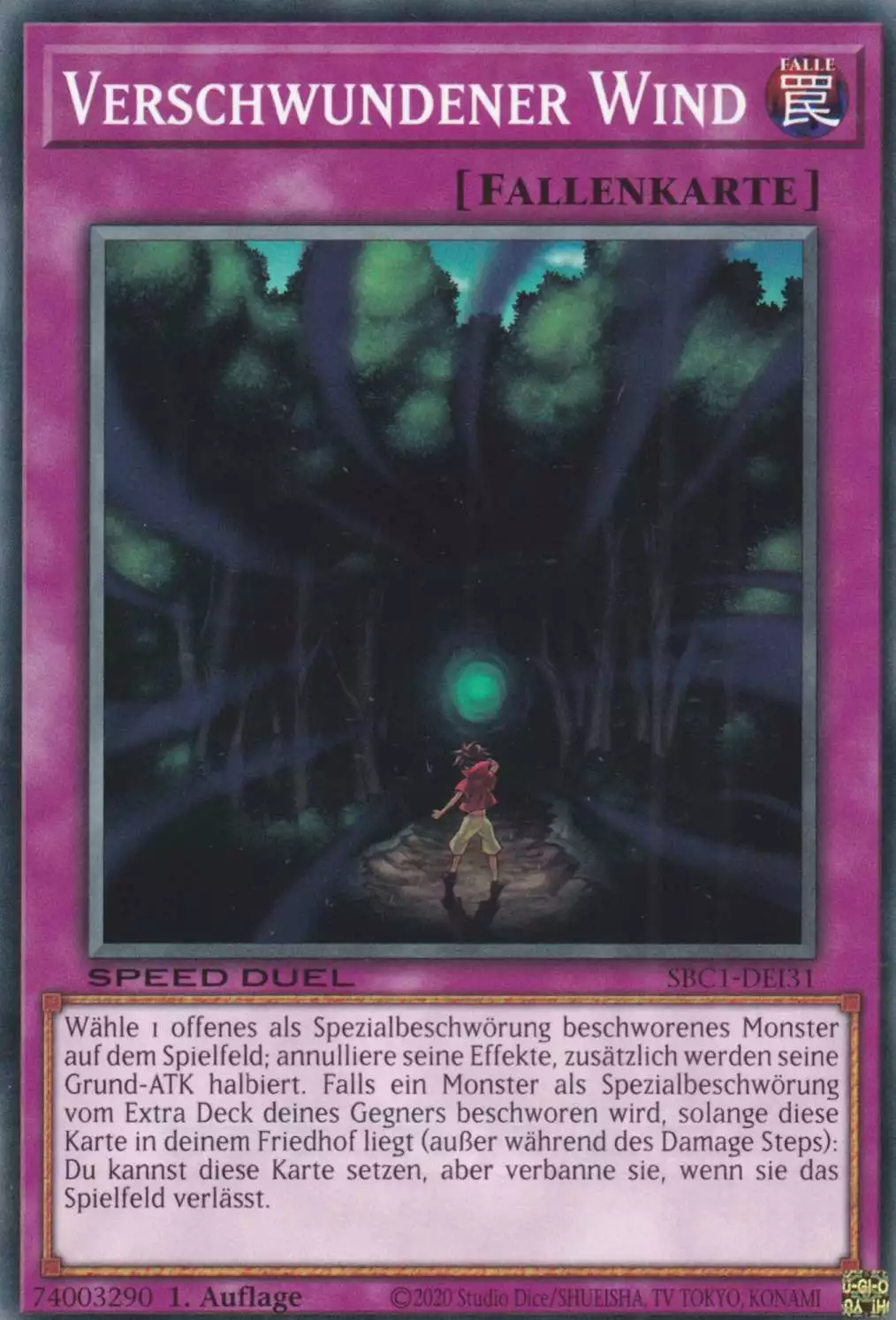 Verschwundener Wind SBC1-DEI31 ist in Common Yu-Gi-Oh Karte aus Streets of Battle City 1.Auflage