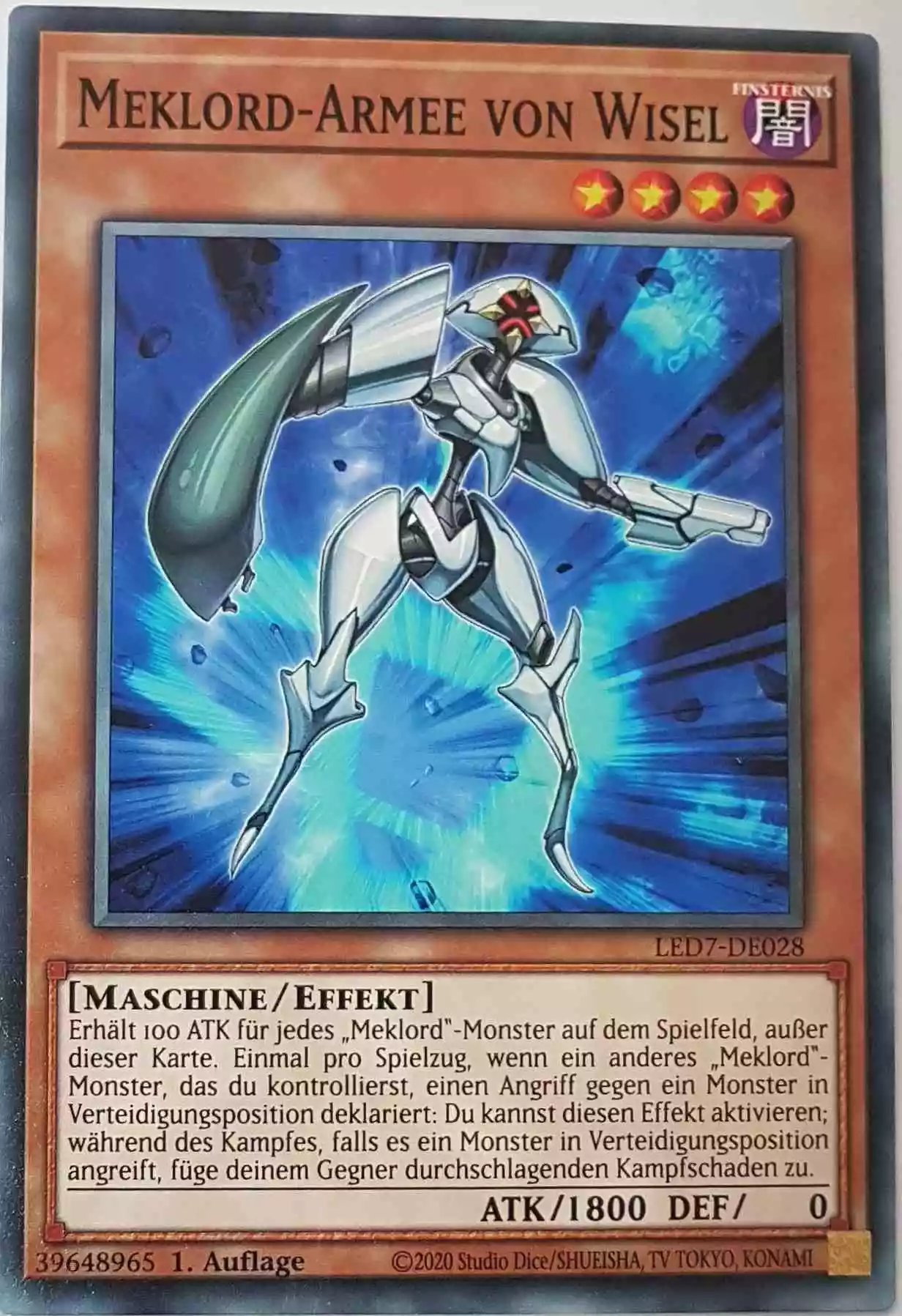 Meklord-Armee von Wisel LED7-DE028 ist in Common Yu-Gi-Oh Karte aus Legendary Duelists Rage of Ra 1.Auflage