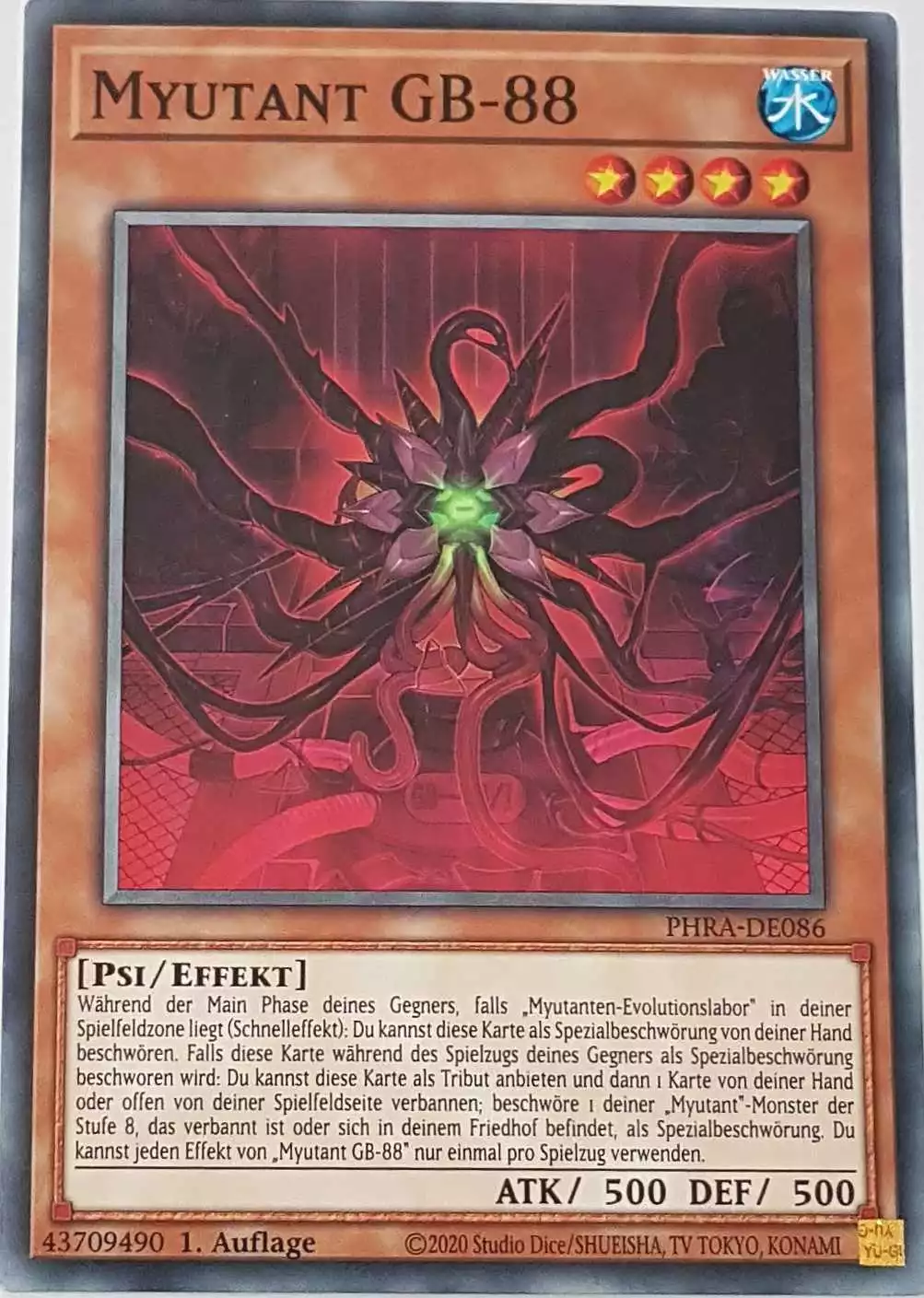 Myutant GB-88 PHRA-DE086 ist in Common Yu-Gi-Oh Karte aus Phantom Rage 1. Auflage