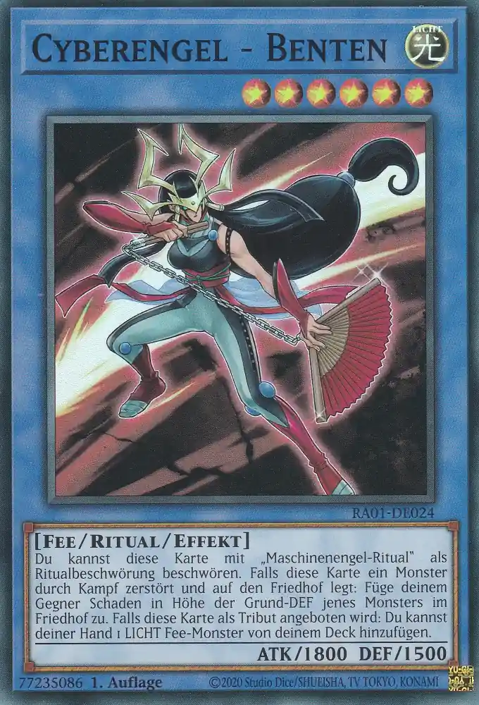 ra01-de024-s-cyberengel-benten-super-rare-25th-anniversary-rarity-collection Cyberengel - Benten RA01-DE024 ist in Super Rare Yu-Gi-Oh Karte aus 25th Anniversary Rarity Collection 1.Auflage