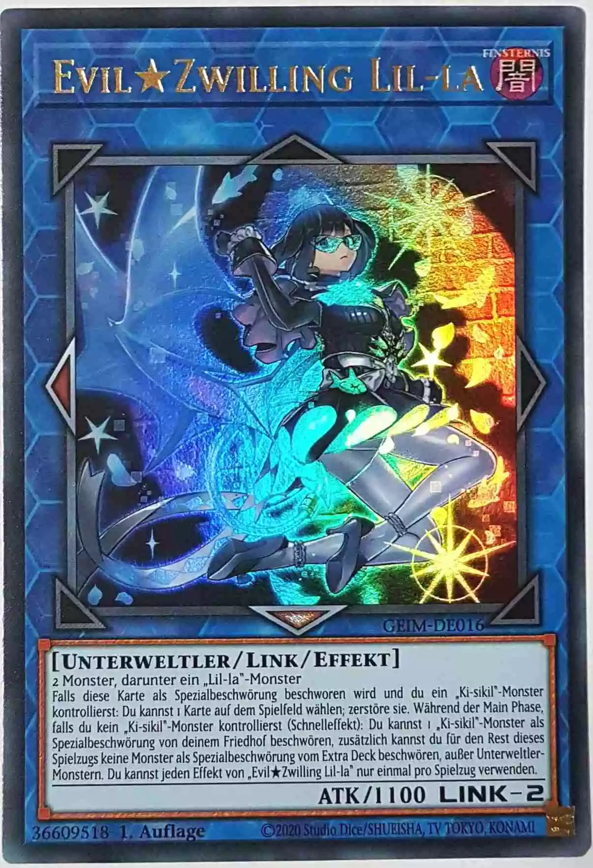 Evil Zwilling Lil-la GEIM-DE016 ist in Ultra Rare Yu-Gi-Oh Karte aus Genesis Impact 1. Auflage