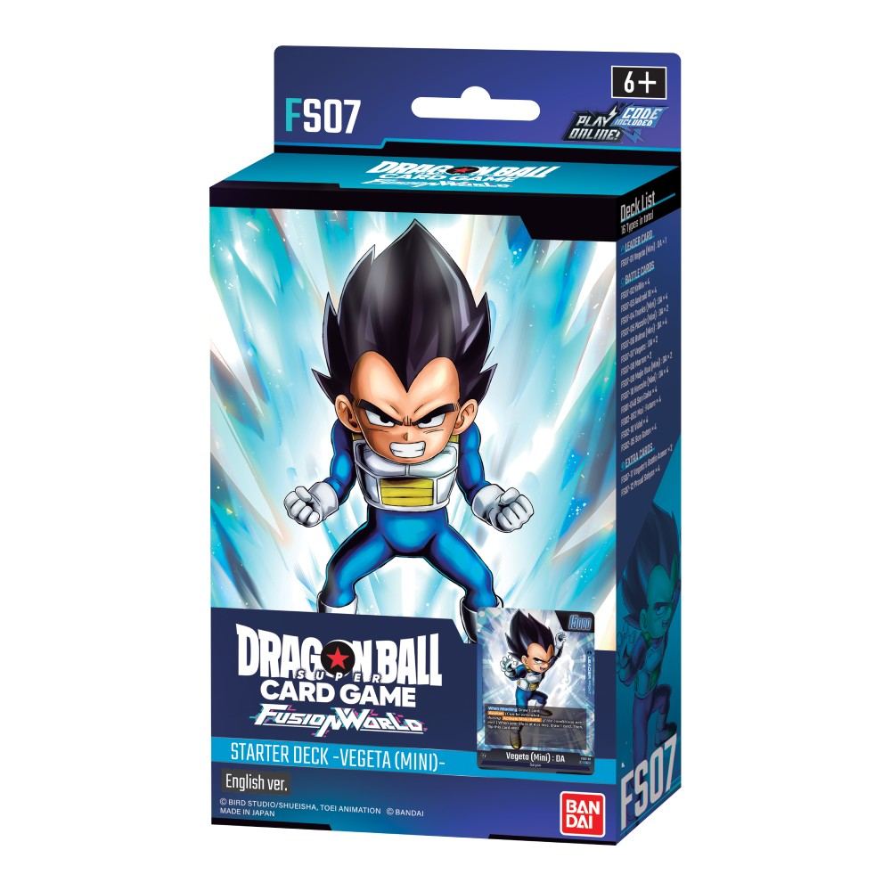 Dragon Ball Fusion World Starter Deck Vegeta (Mini) – Perfektes Starter-Deck mit Holo-Alt-Art-Karten und digitalem Zugangscode