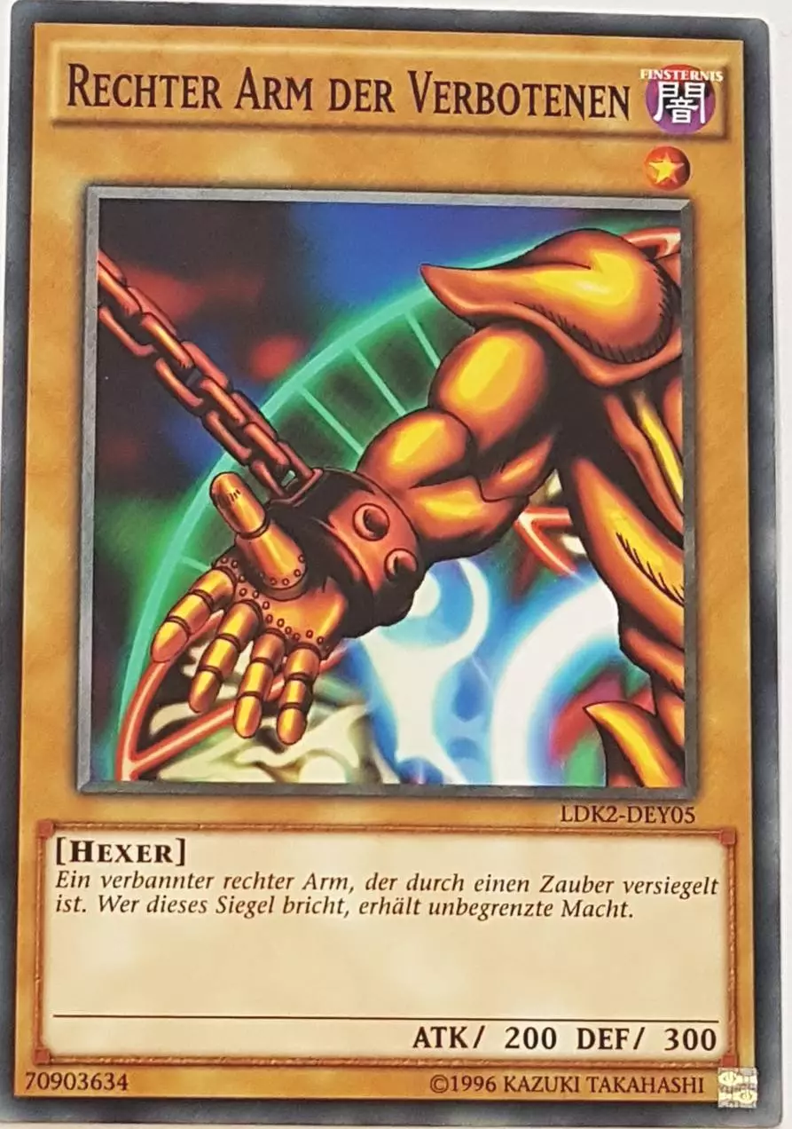 Rechter Arm der Verbotenen LDK2-DEY05 ist in Common Yu-Gi-Oh Karte aus Legendary Decks 2 