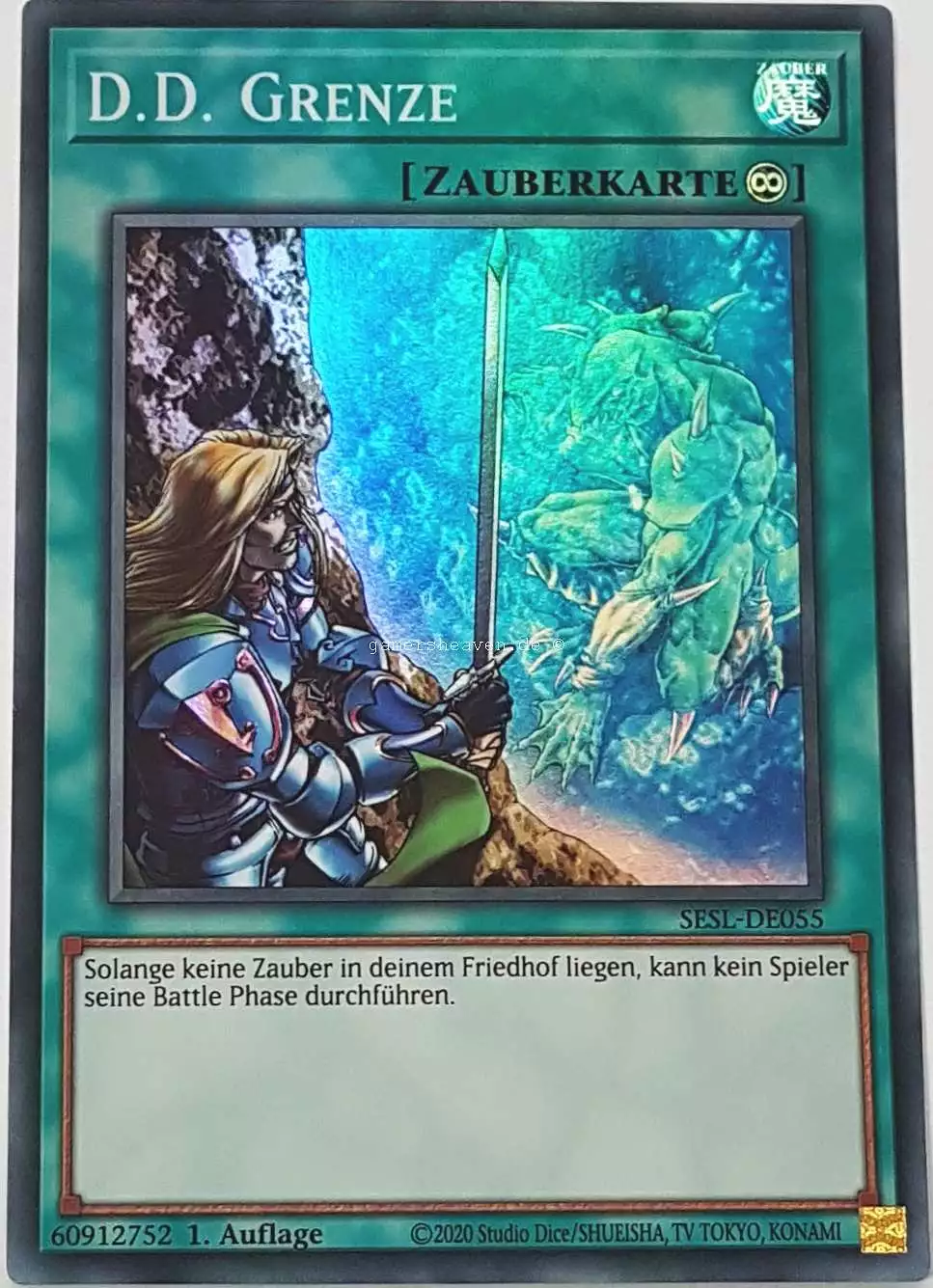 D.D. Grenze SESL-DE055 ist in Super Rare Yu-Gi-Oh Karte aus Secret Slayers 1.Auflage