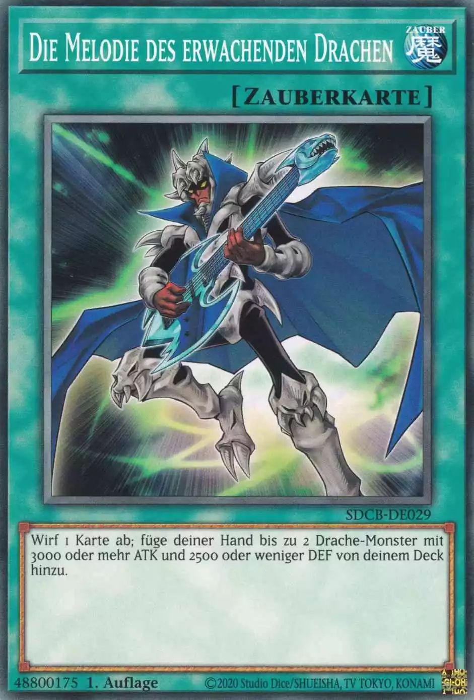 Die Melodie des erwachenden Drachen SDCB-DE029 ist in Common Yu-Gi-Oh Karte aus Structure Deck: Legend of the Crystal Beasts 1.Auflage