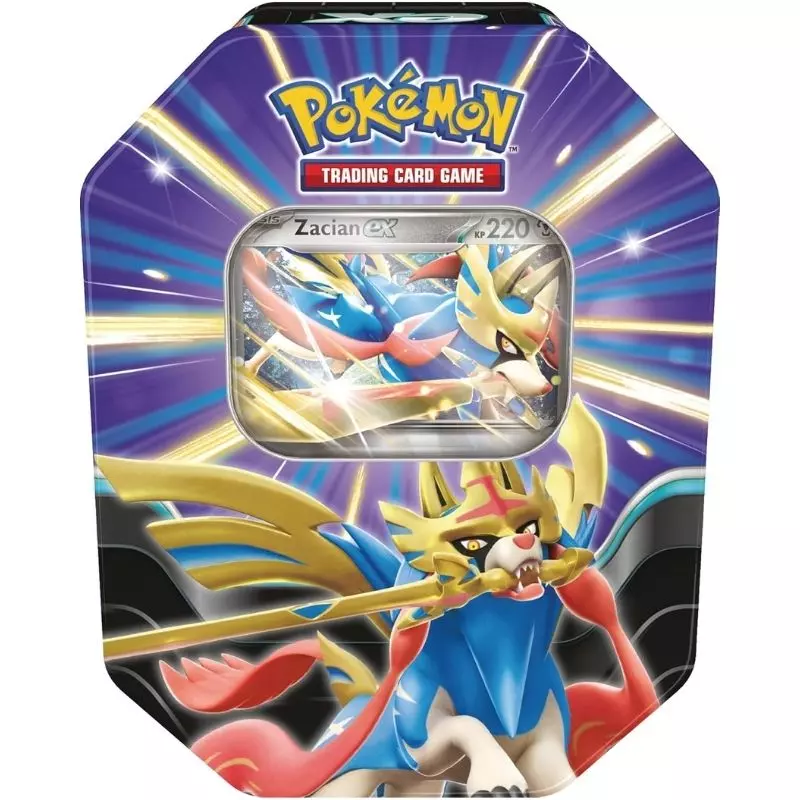Pokémon Tin-Box – Zacian-ex (Schlagkräftige Legenden) Pokémon Tin-Box Schlagkräftige Legenden mit Zacian-ex