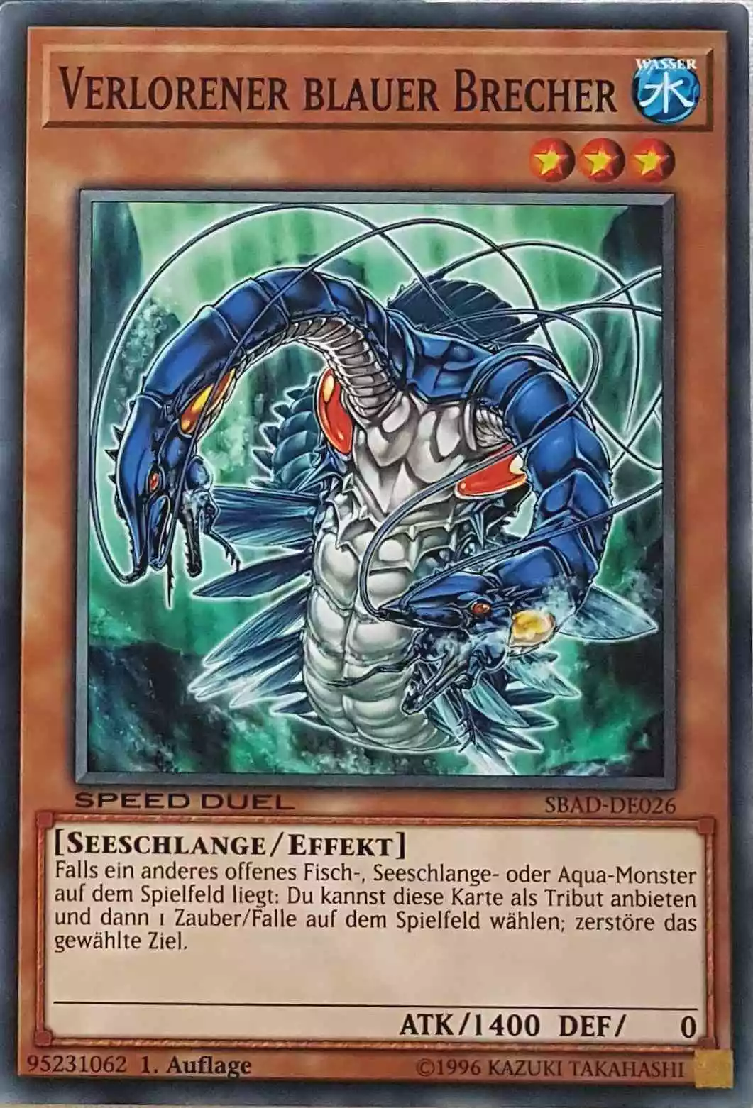 Verlorener blauer Brecher SBAD-DE026 ist in Common Yu-Gi-Oh Karte aus Speed Duel Attack from the Deep 1. Auflage