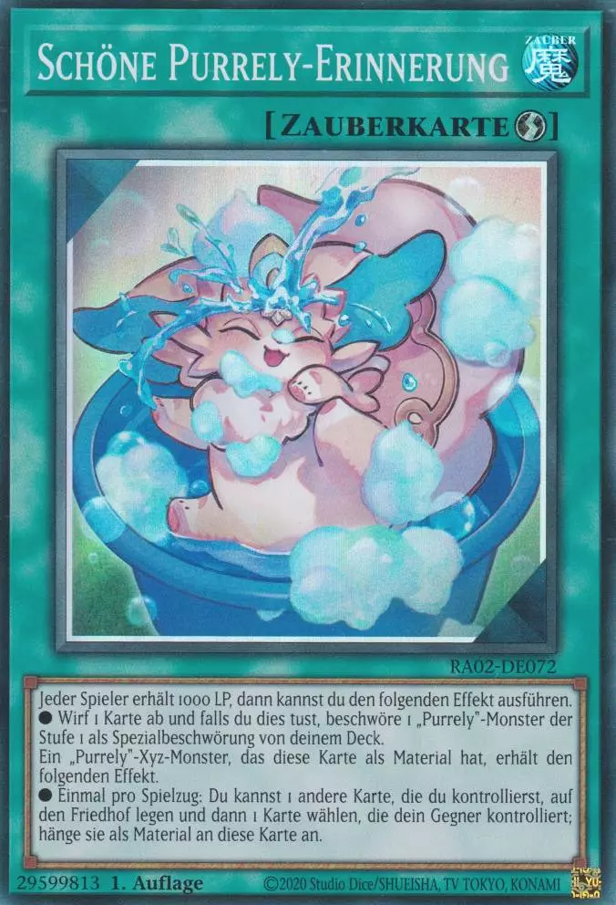Schöne Purrely-Erinnerung RA02-DE072 ist in Super Rare Yu-Gi-Oh Karte aus 25th Anniversary Rarity Collection 2 1.Auflage