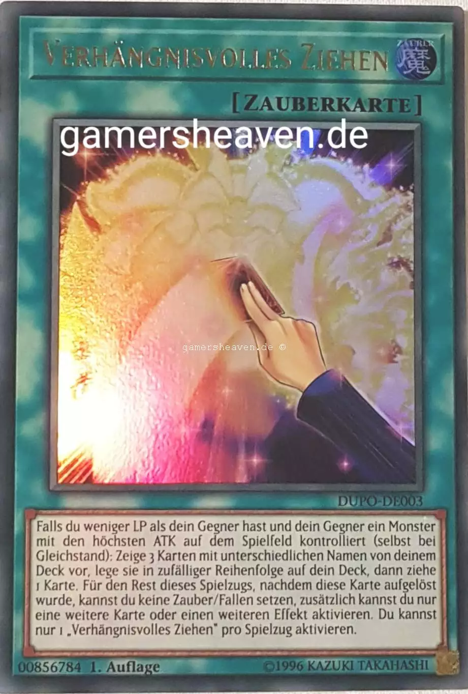 Verhängnisvolles Ziehen DUPO-DE003 ist in Ultra Rare aus Duel Power 1.Auflage