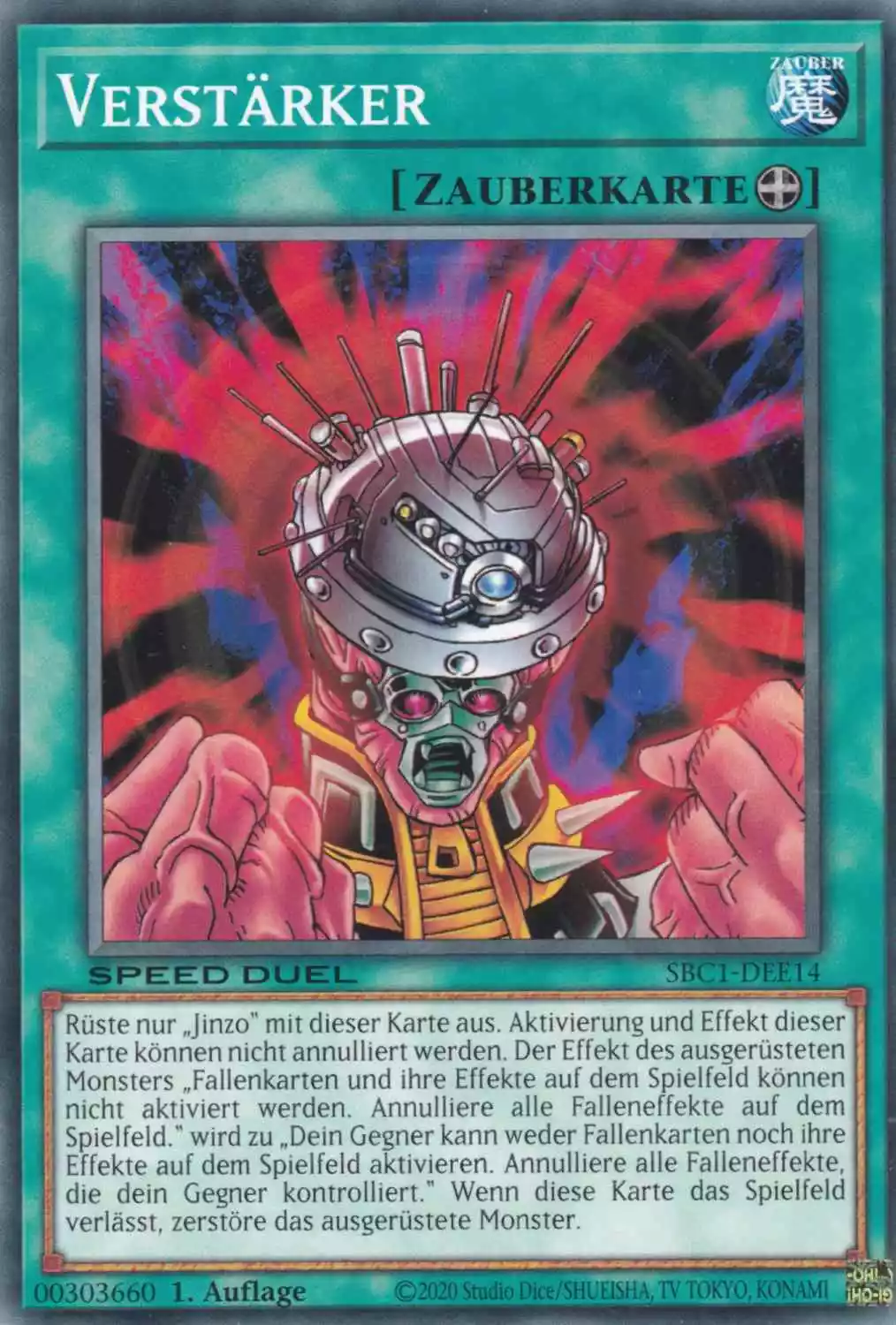 Verstärker SBC1-DEE14 ist in Common Yu-Gi-Oh Karte aus Streets of Battle City 1.Auflage
