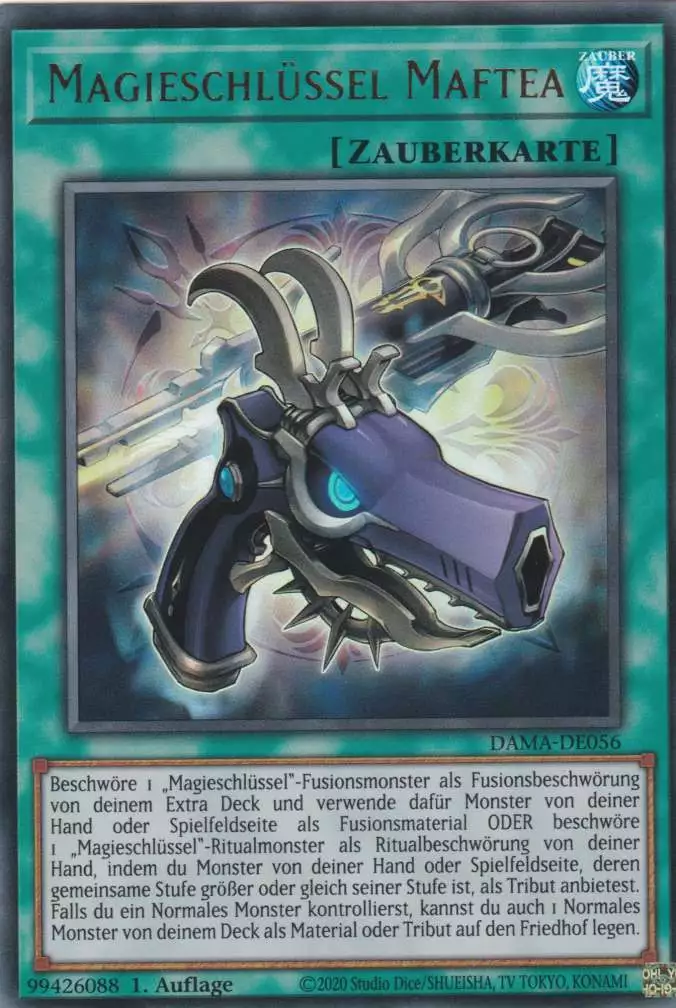 dama-de056-magieschluessel-maftea-ultra-rare-dawn-of-majesty Magieschlüssel Maftea DAMA-DE056 ist in Ultra Rare Yu-Gi-Oh Karte aus Dawn of Majesty 1.Auflage