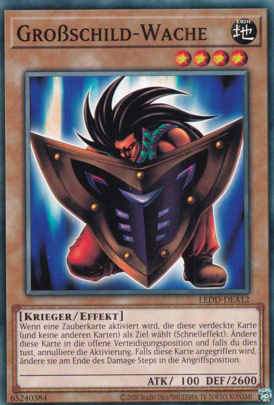 Großschild-Wache LEDD-DEA12 ist in Common Yu-Gi-Oh Karte aus Legendary Dragon Decks unlimitiert