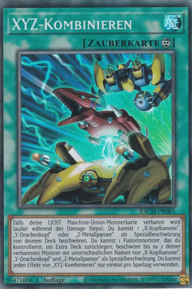 XYZ-Kombinieren BACH-DE061 ist in Super Rare Yu-Gi-Oh Karte aus Battle of Chaos 1.Auflage
