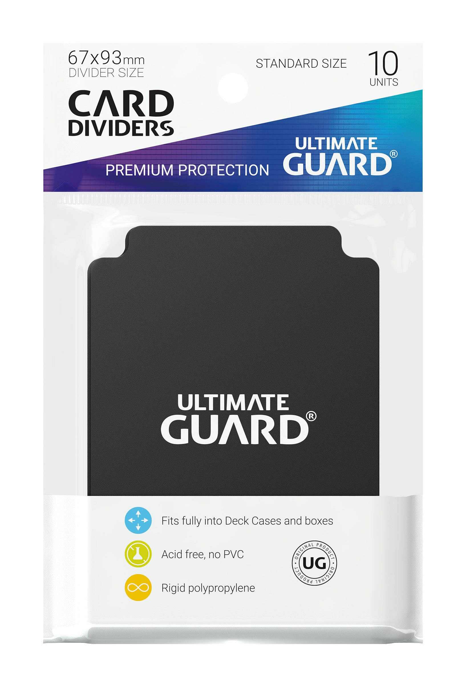 Ultimate Guard Kartentrenner Standardgröße Schwarz 10 Stück