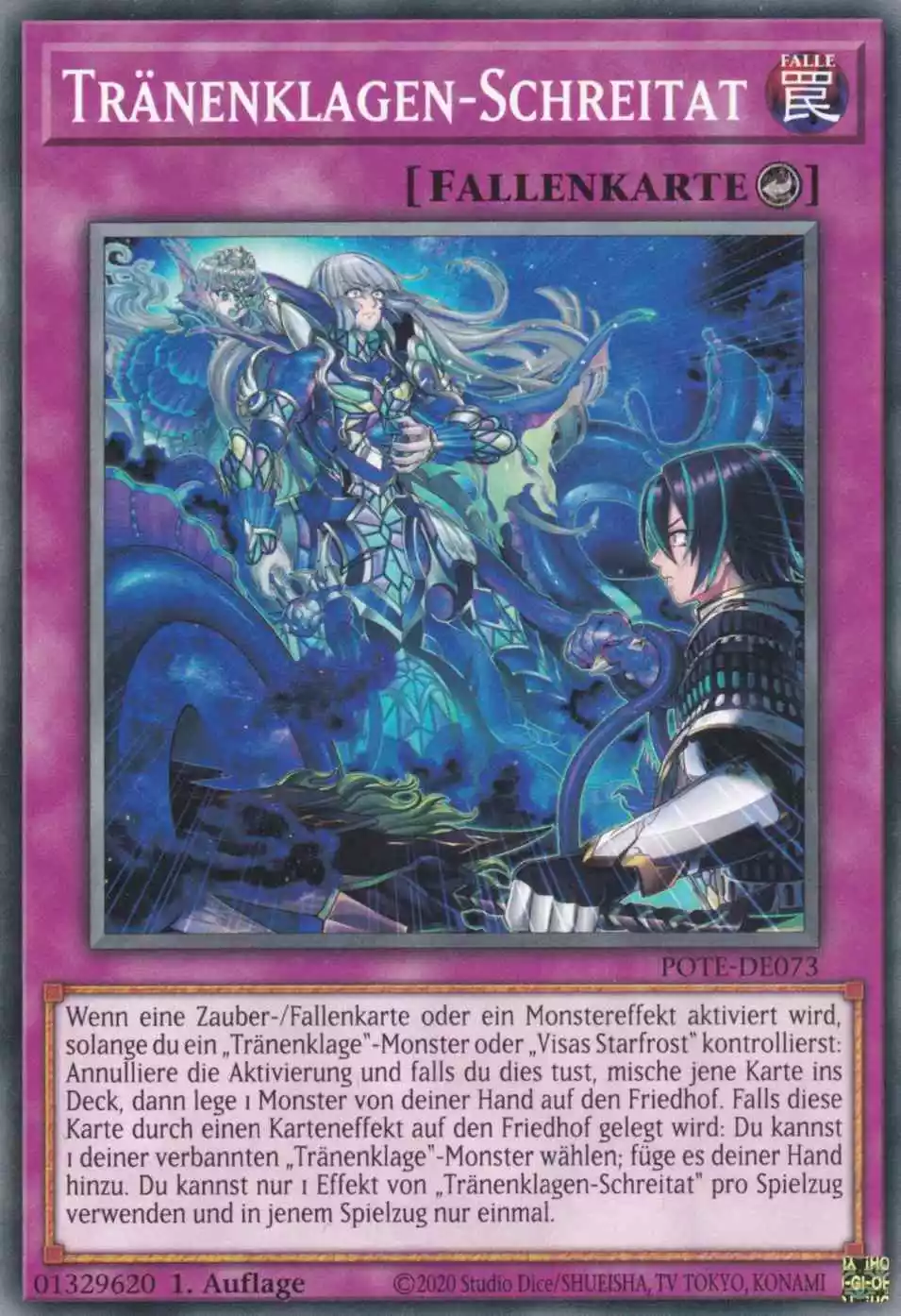 Tränenklagen-Schreitat POTE-DE073 ist in Common Yu-Gi-Oh Karte aus Power of the Elements 1.Auflage