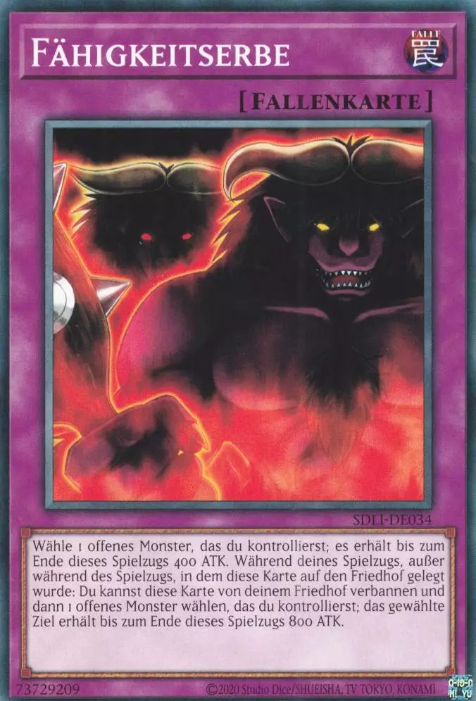 Fähigkeitserbe SDLI-DE034 ist in Common Yu-Gi-Oh Karte aus Realm Of Light unlimitiert