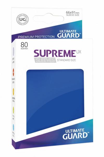 Ultimate Guard Supreme UX Kartenhüllen Standardgröße Blau (80)