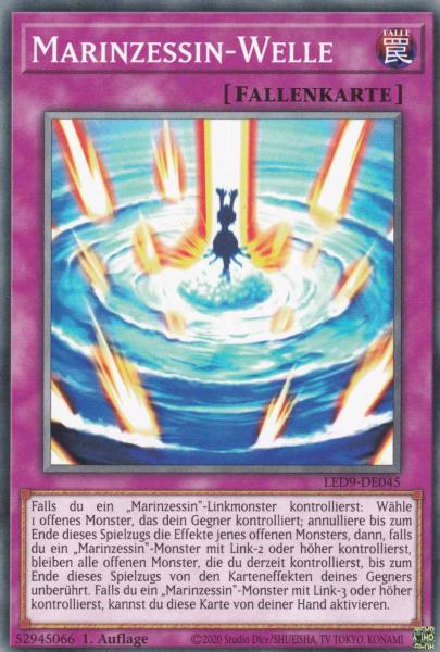 Marinzessin-Welle LED9-DE045 ist in Common Yu-Gi-Oh Karte aus Legendary Duelists Duels from the Deep 1.Auflage