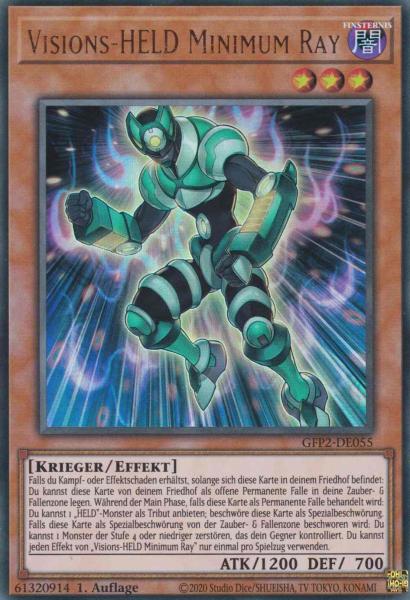 Visions-HELD Minimum Ray GFP2-DE055 ist in Ultra Rare Yu-Gi-Oh Karte aus Ghosts from the Past The 2nd Haunting 1.Auflage