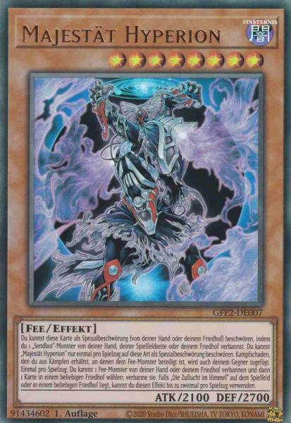 Majestät Hyperion GFP2-DE007 ist in Ultra Rare Yu-Gi-Oh Karte aus Ghosts from the Past The 2nd Haunting 1.Auflage