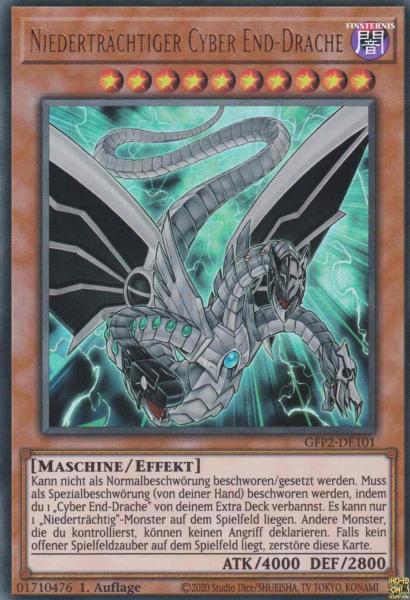 Niederträchtiger Cyber End-Drache GFP2-DE101 ist in Ultra Rare Yu-Gi-Oh Karte aus Ghosts from the Past The 2nd Haunting 1.Auflage