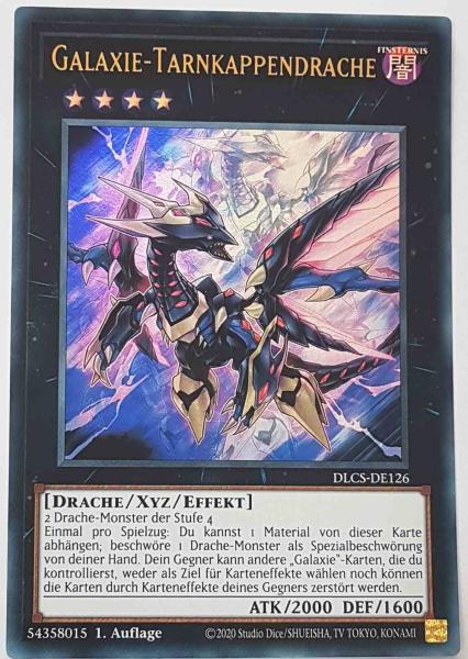Galaxie-Tarnkappendrache DLCS-DE126 ist in Ultra Rare Yu-Gi-Oh Karte aus Dragons of Legend The Complete Series 1.Auflage