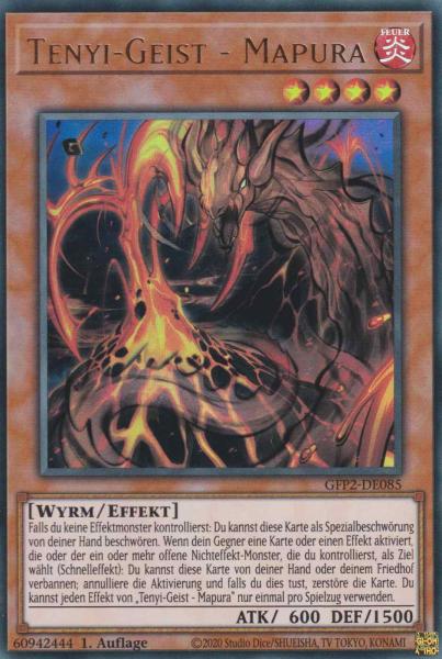 Tenyi-Geist - Mapura GFP2-DE085 ist in Ultra Rare Yu-Gi-Oh Karte aus Ghosts from the Past The 2nd Haunting 1.Auflage
