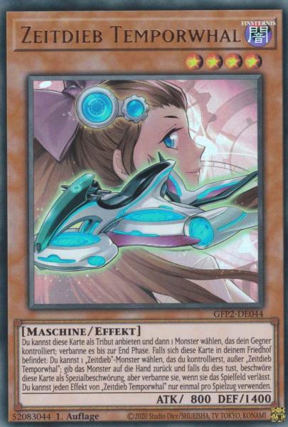 Zeitdieb Temporwhal GFP2-DE044 ist in Ultra Rare Yu-Gi-Oh Karte aus Ghosts from the Past The 2nd Haunting 1.Auflage
