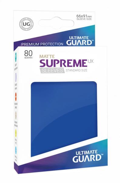 Ultimate Guard Supreme UX Kartenhüllen Standardgröße Matt Blau (80)