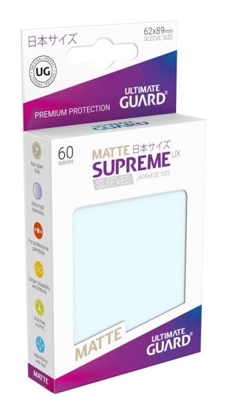 Ultimate Guard Supreme UX Kartenhüllen Japanische Größe Matt Transparent (60)